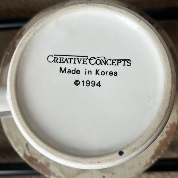 Set of 4 VINTAGE NEON DISCO COWGIRL WESTERN DESERT mugs - Picture 4 of 4